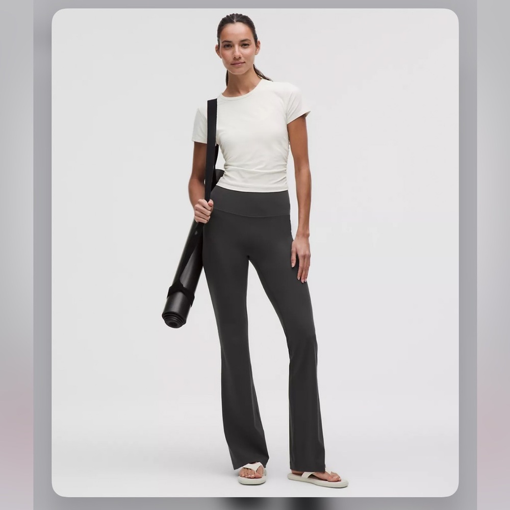 Lululemon Graphite Gray Flared Leggings